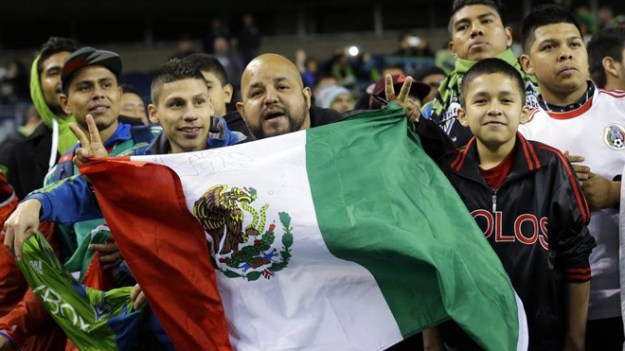 Mexican fans at a friendly between the Seattle Sounders F.C. and Club Tijuana of the Liga MX. (Photo: Ted S. Warren/Associated Press)